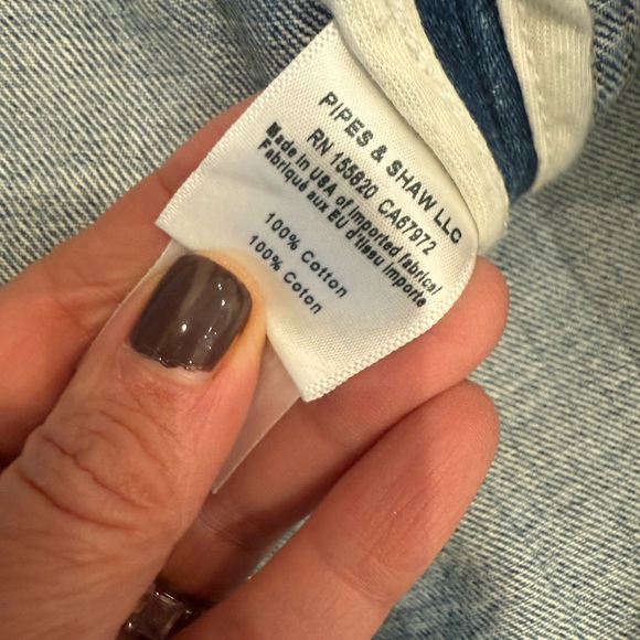 NWT Veronica Beard Andrea Denim Jacket w/ tortsie brown jeweled buttons size 12 - Picture 12 of 12